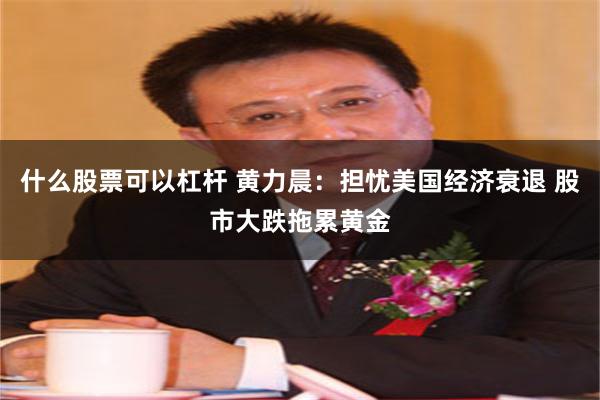 什么股票可以杠杆 黄力晨：担忧美国经济衰退 股市大跌拖累黄金