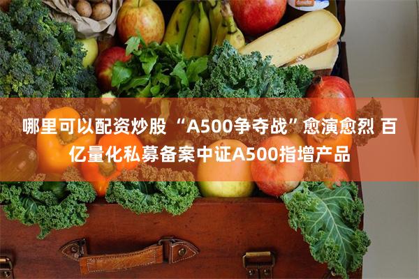 哪里可以配资炒股 “A500争夺战”愈演愈烈 百亿量化私募备案中证A500指增产品